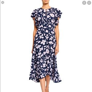 NWT KATE SPADE ♠️floral flutter sleeve midi dress